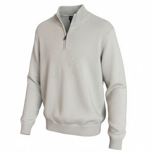 Polo Ralph Lauren Golf 100% Merino Wool 1/4 Zip Sweater XL Beige Pullover